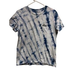 Vans T Shirt Womens Large Tie-Dye with sunflower on logo